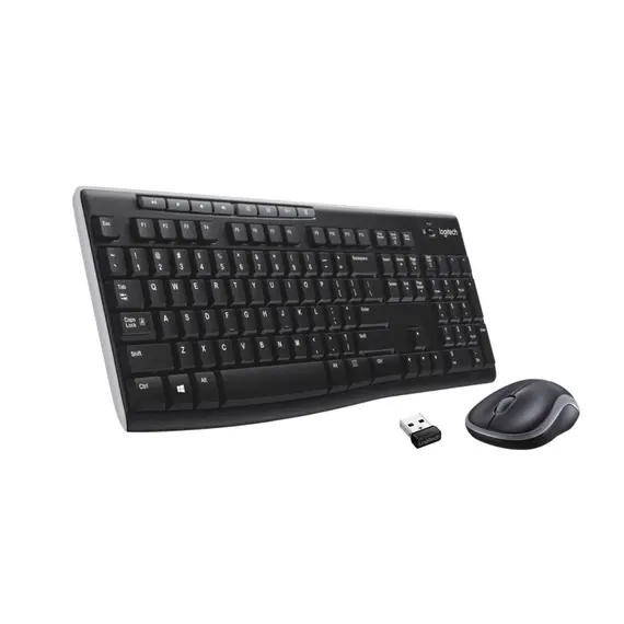 კლავიატურა და მაუსი LOGITECH MK270 Wireless Combo - BLACK - US INT'L - EER