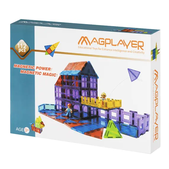 ასაწყობი სათამაშო Magplayer magnetic constructor 112psc