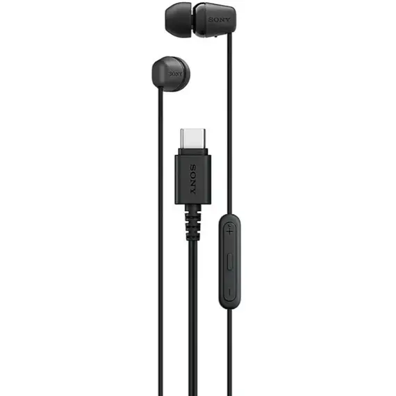 ყურსასმენი Sony Wired Headphones Black (Type-C Plug) Black (IER-EX15C/BZE)