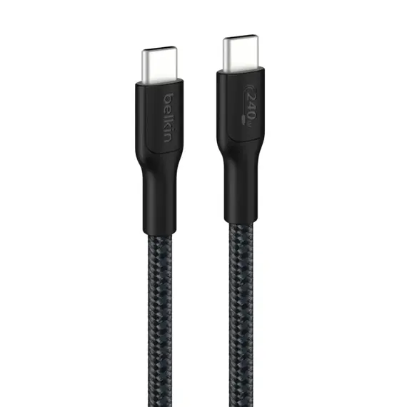 კაბელი Belkin USB C 3M 240W Brained Cable Black