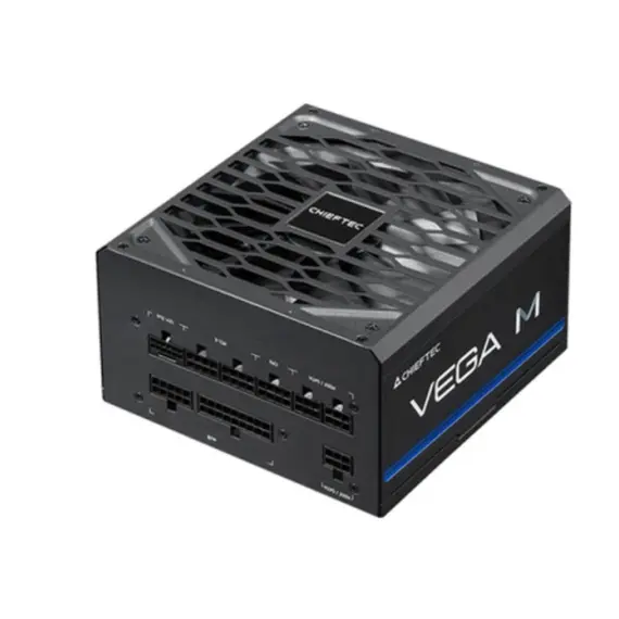 კვების ბლოკი CHIEFTEC PSU Vega M (850W), >90%, 80+ Gold, 135mm FDB, 1xMB 24pin(20+4), 2xCPU 8pin(4+4), 3xMolex, 6xSATA, 4xPCIe 8pin(6+2), 1xPCIe GEN5 16pin, Fully Modular