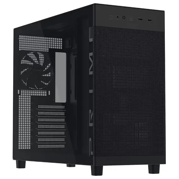 კომპიუტერის ქეისი ASUS PRIME AP303 TG BLACK