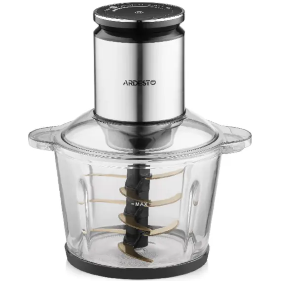 ჩოფერი ARDESTO Shredder, 800W, bowl-3000ml, glass, stainless steel case, black
