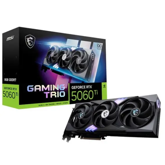 ვიდეო დაფა MSI GeForce RTX 5060 TI 8G GAMING TRIO OC