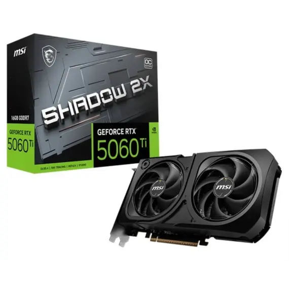 ვიდეო დაფა MSI GeForce RTX 5060 TI 8G SHADOW 2X OC PLUS