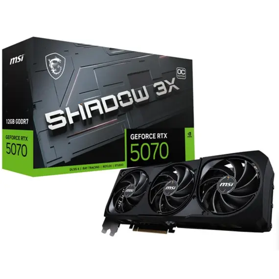 ვიდეო დაფა MSI GeForce RTX 5070 12G SHADOW 3X OC