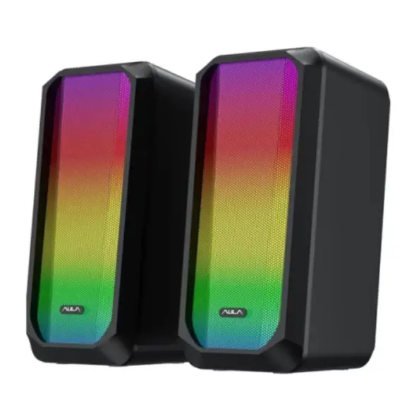 დინამიკი AULA N-600 RGB Gaming Desktop Speaker 6W Black