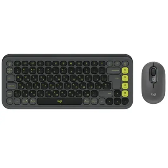 კლავიატურა და მაუსი Logitech Pop Icon Combo L920-013140 Graphite