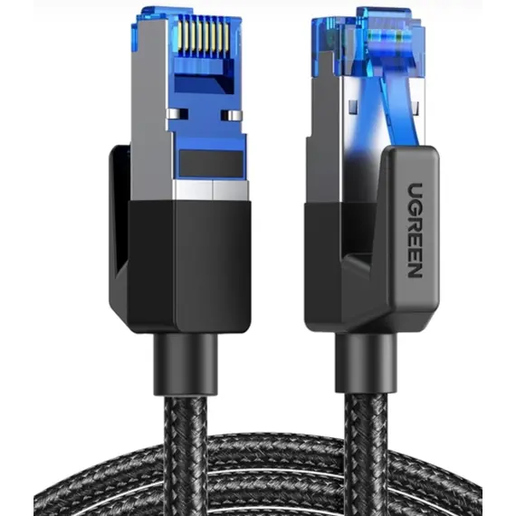ქსელი კაბელი UGREEN NW153 (80432), CAT8 Patch Cord LAN Cable, 3m, Black