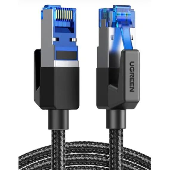 ქსელის კაბელი UGREEN NW153 (80431), CAT8 Patch Cord LAN Cable, 2m, Black