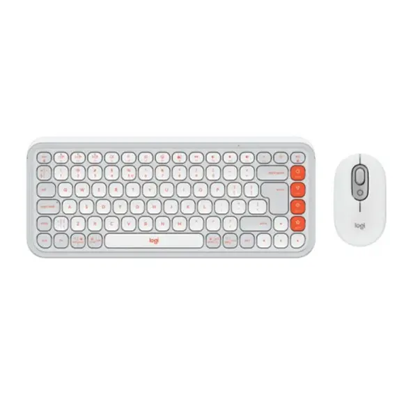 კლავიატურა და მაუსი Logitech Pop Icon Combo L920-013141 White