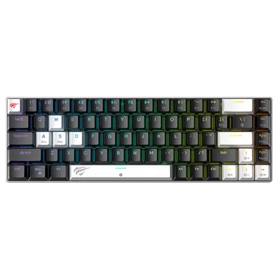კლავიატურა Havit KB906L Gaming Keyboard Black/White