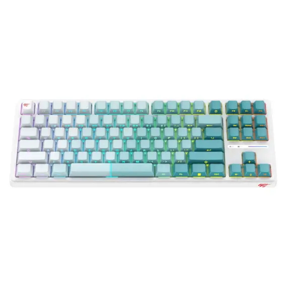 კლავიატურა Havit KB901L Gaming Keyboard White/green