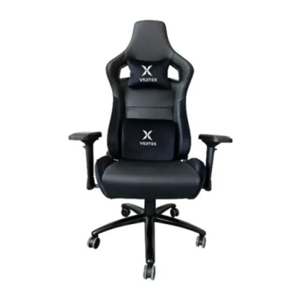 სათამაშო სავარძელი Vertex Predator Gaming Chair Black Car Leather