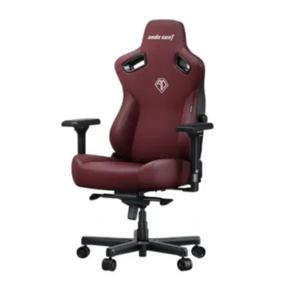 სათამაშო სავარძელი AndaSeat Chair Kaiser 3E, PVC leather, 4D-Armrests, maroon