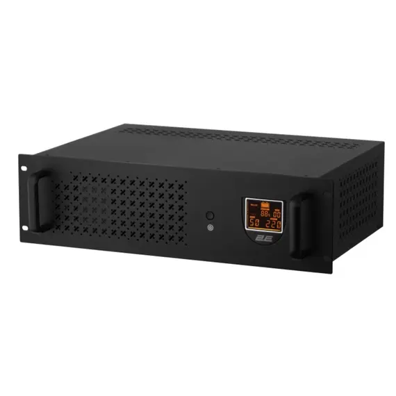 უწყვეტი კვების წყარო 2E RE1500, 1500VA/900W, RM 3U, LCD, USB, 3xSchuko
