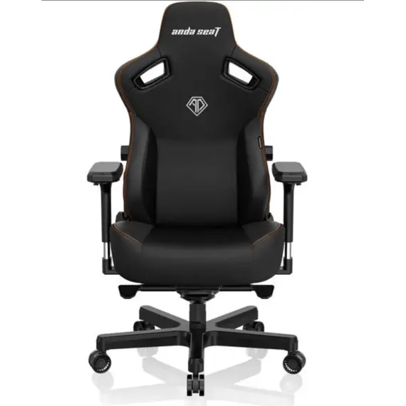 სათამაშო სავარძელი AndaSeat Chair Kaiser 3, PVC leather, 4D-Armrests, black