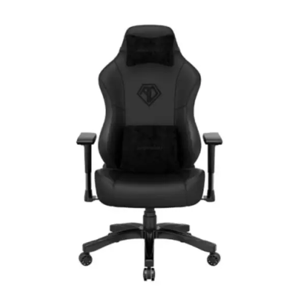 სათამაშო სავარძელი AndaSeat Chair Phantom 3, PVC leather, 1D-Armrests, black