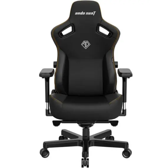 სათამაშო სავარძელი AndaSeat Chair Kaiser 3 XL, PVC leather, 4D-Armrests, black
