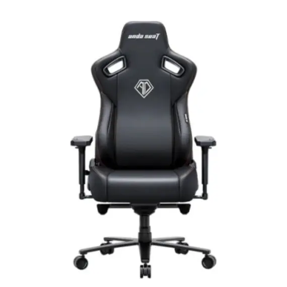სათამაშო სავარძელი AndaSeat Chair Kaiser 3E, PVC leather, 4D-Armrests, black