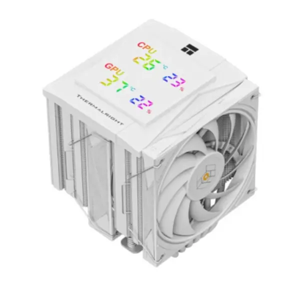 ქულერი THERMALRIGHT Royal Knight 120 Digital WHITE CPU Universal Cooler