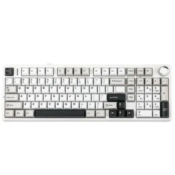 კლავიატურა AULA F99 PRO Tri-Mode RGB Mechanical Keyboard Grey/White/Dark Grey (Star Vector Switch)