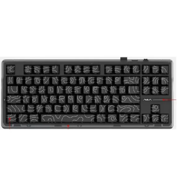 კლავიატურა AULA F87 PRO RGB Mechanical Gaming Keyboard Black Gradient (Kayhua Intelligent Switch)
