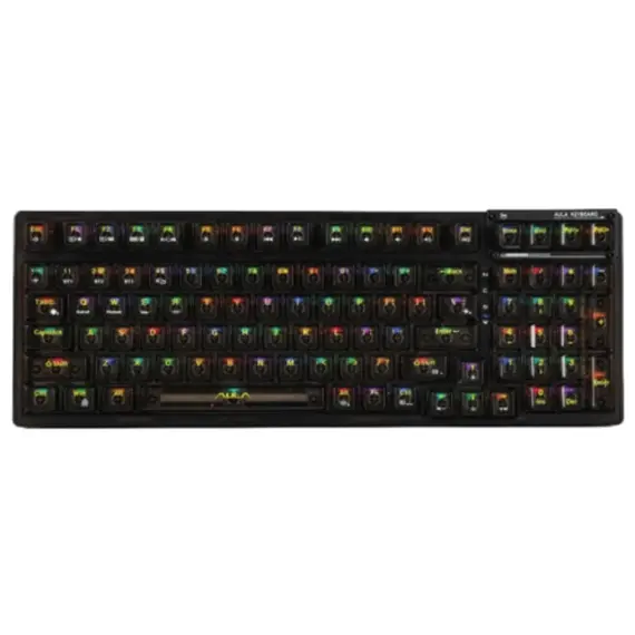 კლავიატურა AULA F98 RGB Wireless Gaming Mechanical Keyboard Black