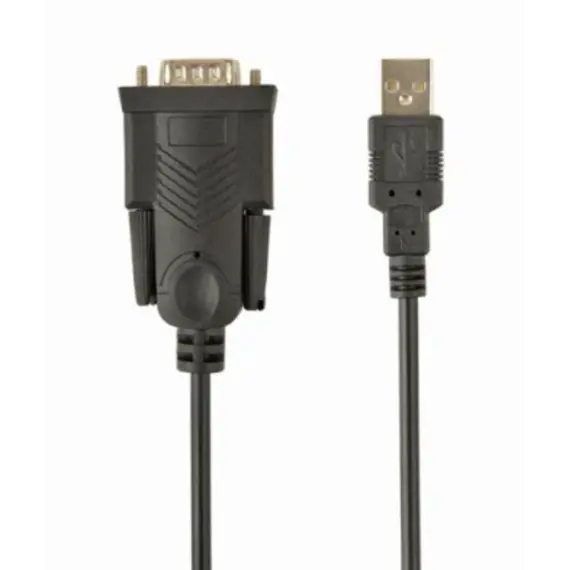 კაბელი Gembird UAS-DB9M-02 USB to DB9M serial port converter cable 1.5m Black