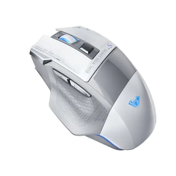 მაუსი AULA SC550 E-sports Gaming Wireless Dual Mode Mouse Grey/White