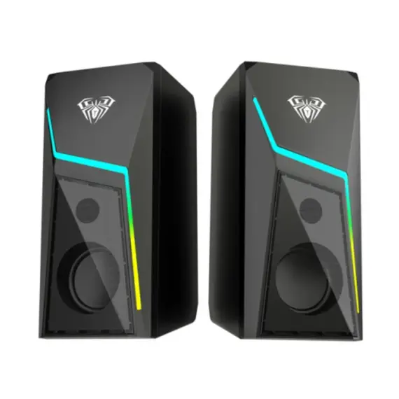დინამიკი AULA N-521 2.0 Wired RGB Gaming Speakers 6W Black