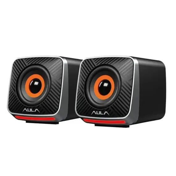 დინამიკი AULA A200 2.0 Multi-Colour Gaming Speaker 6W Black