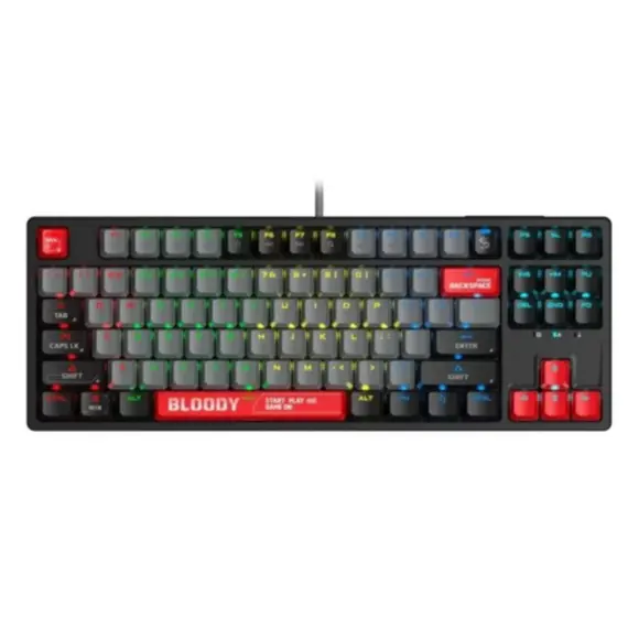 კლავიატურა A4Tech Bloody S87 RGB Mechanical Red Plus Switch Keyboard Energy Red