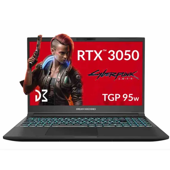 ნოუთბუქი Machines Notebook RG3050-15 15.6FHD IPS, Intel i5-13420H, 16GB, F512GB, NVD3050-4, DOS, black