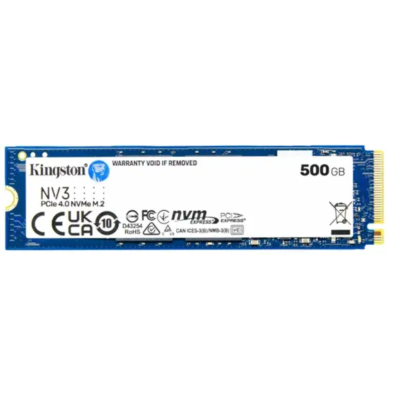 მყარი დისკი Kingston 500G NV3 M.2 2280 PCIe 4.0 NVMe SSD