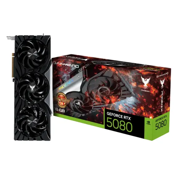 ვიდეო დაფა Gainward RTX5080 PHOENIX GS 16GB GDDR7 256bit 3-DP HDMI