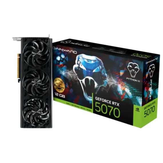 ვიდეო დაფა Gainward RTX5070 PYTHON III OC 12GB GDDR7 192bit 3-DP HDMI
