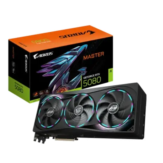 ვიდეო დაფა GIGABYTE PCI Express 12GB VGA PCIE16 RTX5080 16GB GDDR7 GV-N5080AORUS M-16GD