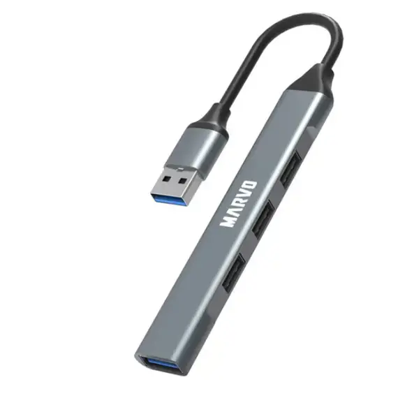 USB ჰაბი Marvo USB (3.0) hub 4-port, UH-ATC01, metal