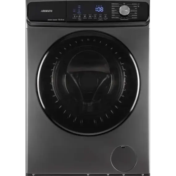 სარეცხი მანქანა საშრობით ARDESTO front load Black Mars, 10(6)kg, 1400, A+++, 60cm, display, steam, inverter, silver
