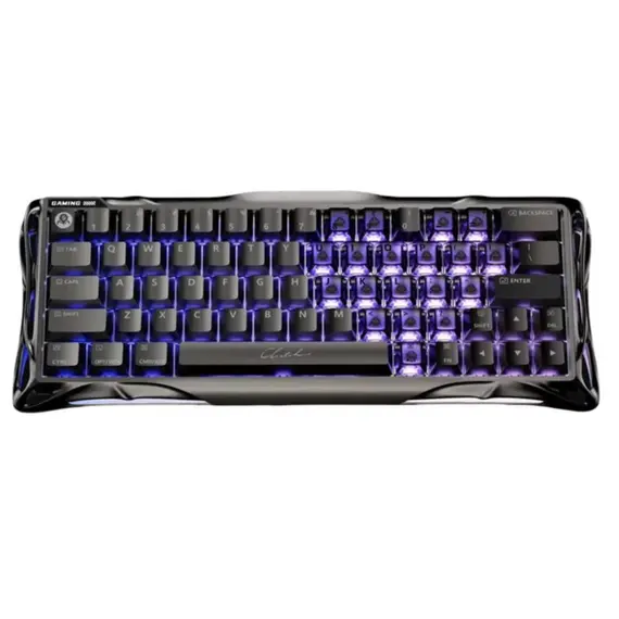 კლავიატურა GravaStar Mercury V60 Pro 60keys, GravaStar Blackcore, USB-A, 8k,RGB, GunMetal