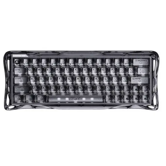 კლავიატურა GravaStar Mercury V60 60keys, UFO Magnetic Gaming, 8K, USB-A, RGB, Onyx Crystal