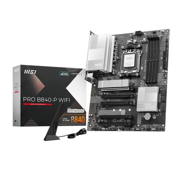 დედა დაფა MSI Motherboard B840 GAMING PLUS WIFI sAM5 B840 4xDDR5 M.2 HDMI WiFi BT ATX