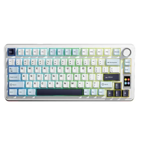 Keyboard AULA S75 PRO RGB Mechanical Keyboard Light Blue/White/Black-Purple (Seiya Switch)