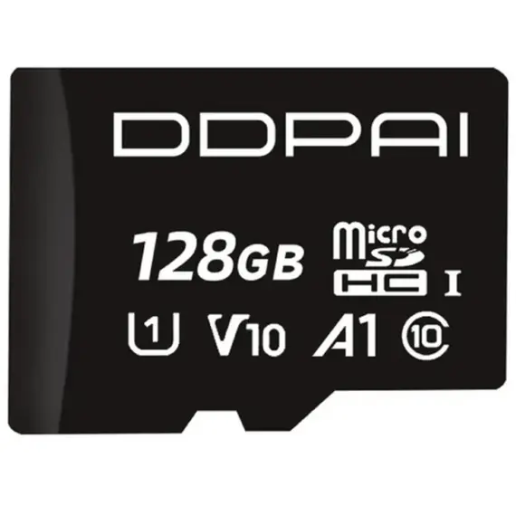 Memory card DDPAI 128GB, microSD, UHS-I C10, Black