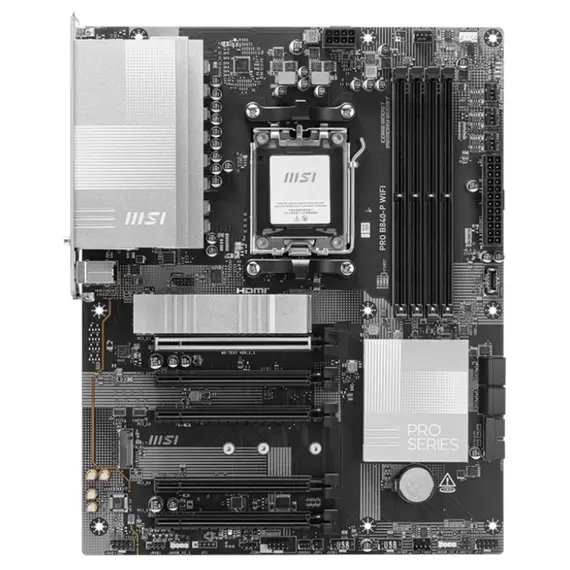 Motherboard MSI PRO B840-P WIFI sAM5 B840 4xDDR5 M.2 HDMI Wi-Fi BT ATX