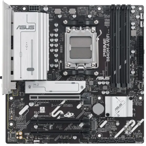 Motherboard ASUS PRIME B840M-A WIFI sAM5 B840 4xDDR5 M.2 HDMI DP Wi-Fi BT mATX