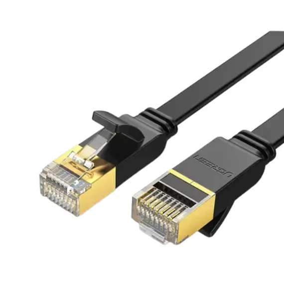 Cable Ugreen Cat 7 U/FTP Lan Cable Flat Design 1m Black/11260