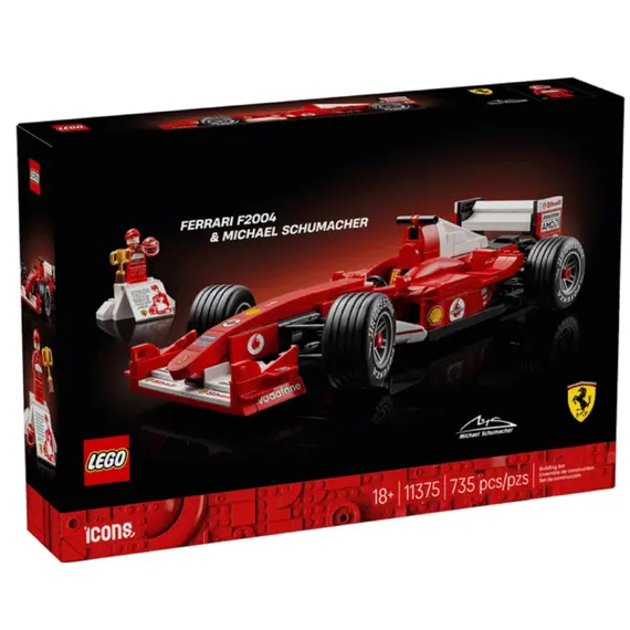 LEGO Constructor Icons Ferrari F2004 and Michael Schumacher