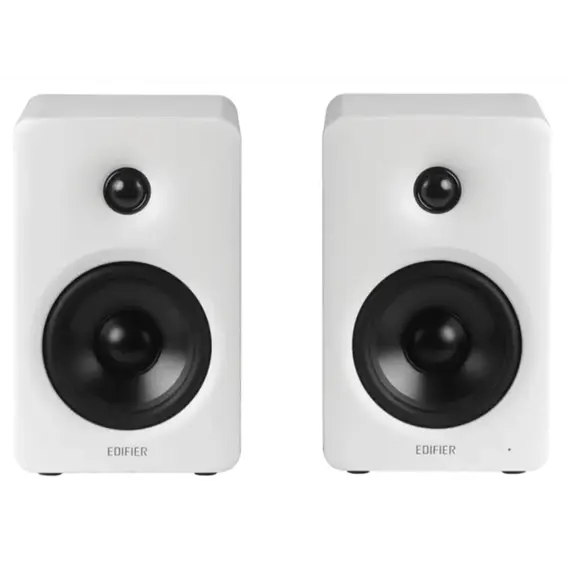 Edifier M90 Speakers, 100W, HDMI eARC, Optical, Type-C, AUX, Bluetooth, Compact Active Speaker, White